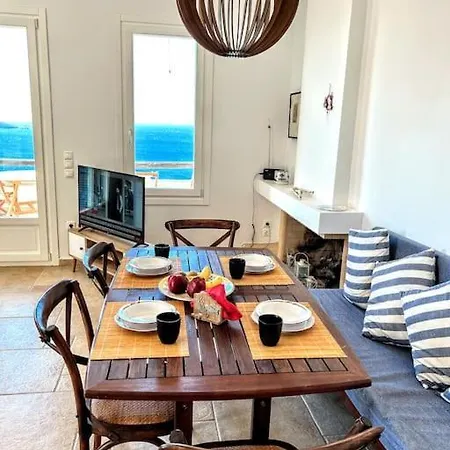 Sea & Sunset Terrace - Island House By Hostandros * 巴特斯欧