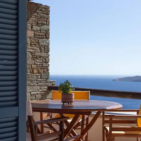 度假居 Sea & Sunset Terrace - Island House By Hostandros